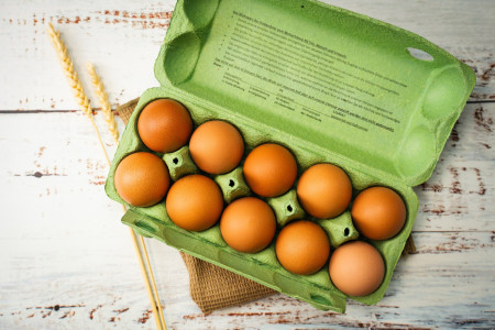 Eier aus dem Hühnermobil, Größe L, braun